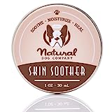 Natural Dog Company Skin Soother, 1 Oz. Tin, Allergy And Itch Relief For Dogs, Dog Moisturizer For Dry Skin, Dog Lotion, Ultimate Healing Balm, Dog Rash Cream