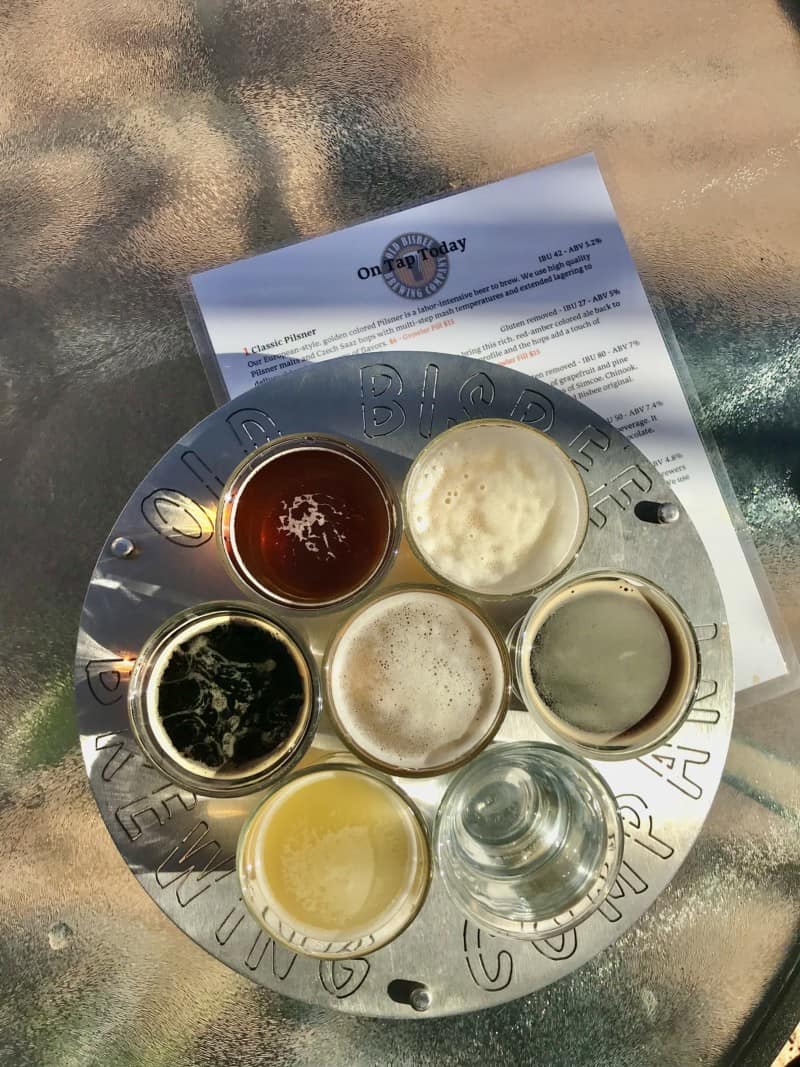 Beer tasting at Old Bisbee Brewing in Bisbee, AZ