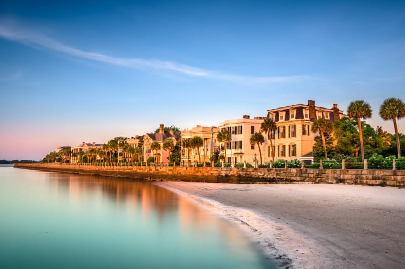 Home along the beach in Charleston, SC