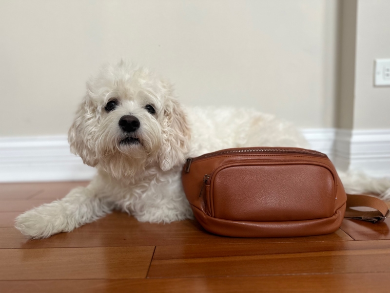 Kibou Vegan Leather Bag - nora lying next to the product