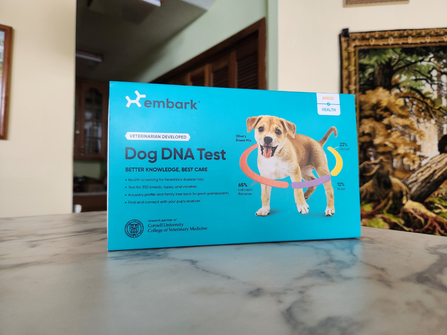 Embark Dog DNA Test box