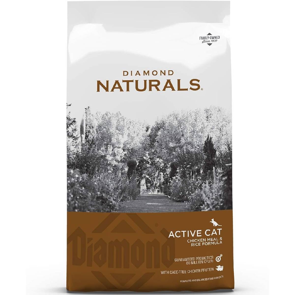 Diamond Naturals Active Cat Adult Dry Cat Food Chicken Protein Formula from Cage-Free Chicken