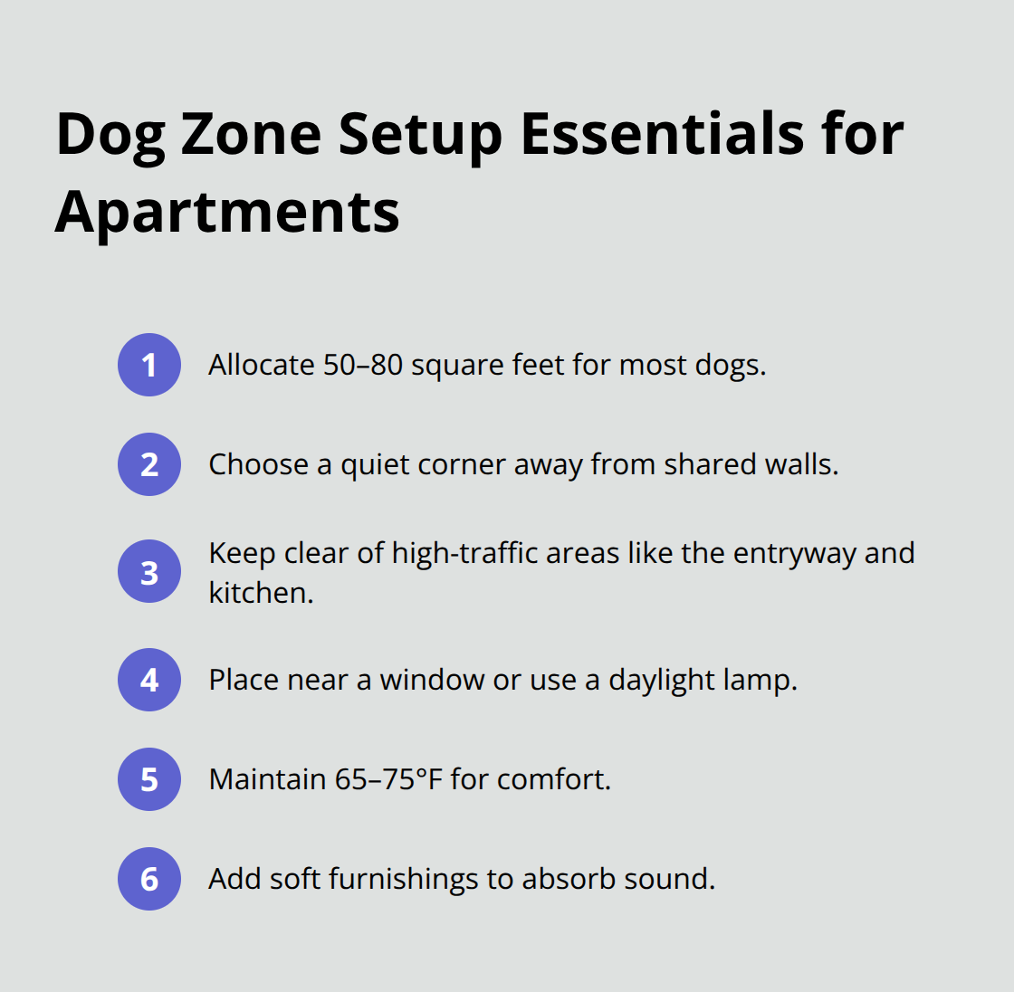 Quick specs for creating a dedicated dog zone in a U.S. apartment - dog friendly apartment tips
